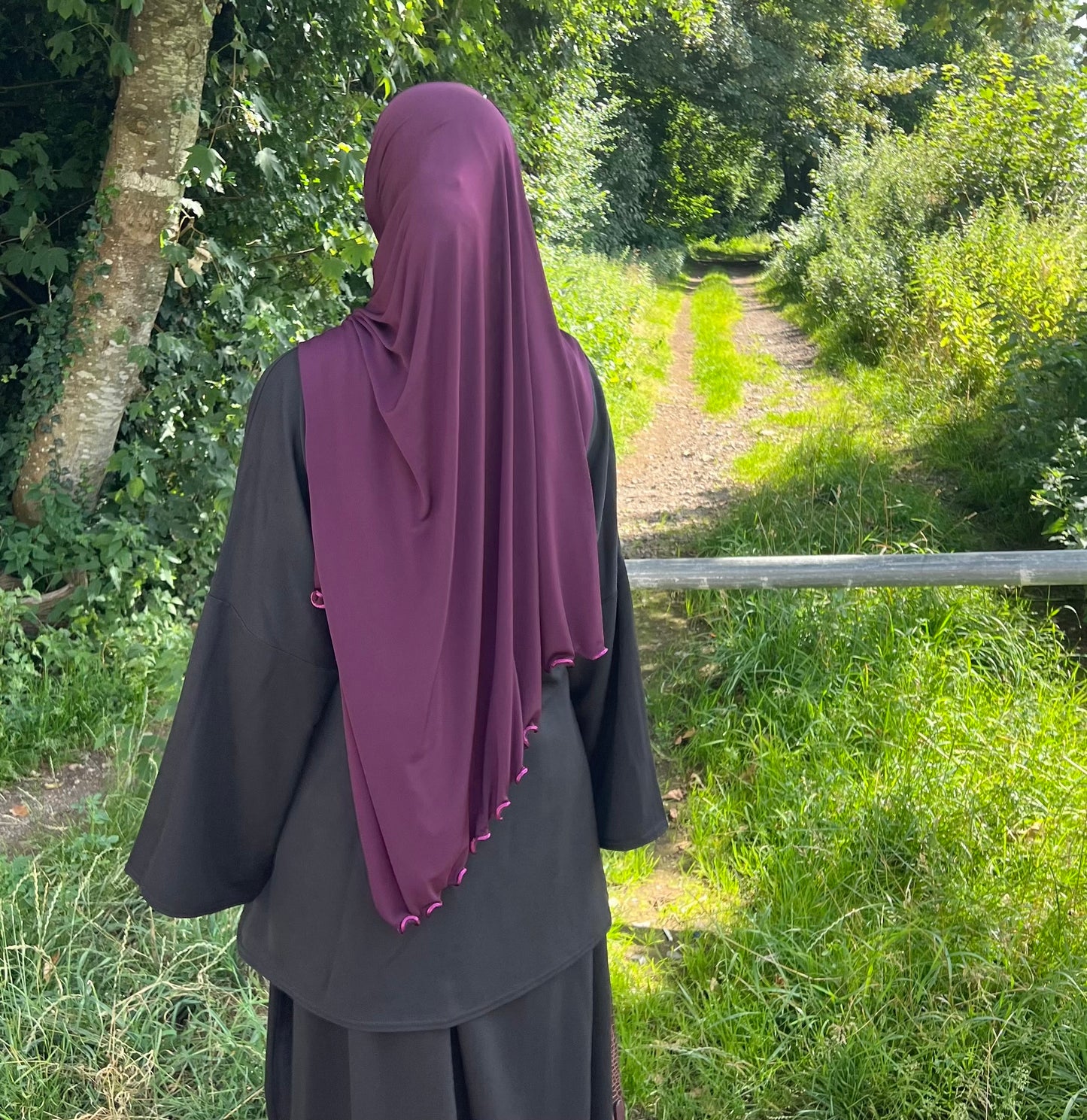 Hijab Jersey Premium Froncés
