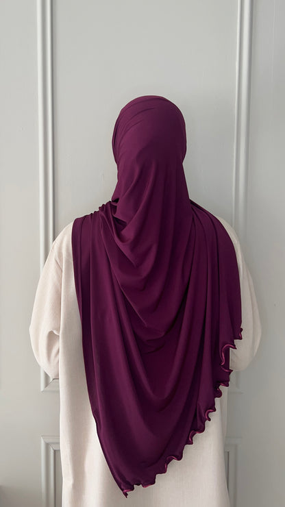 Hijab Jersey Premium Froncés