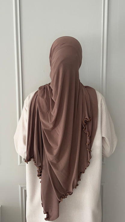Hijab Jersey Premium Froncés