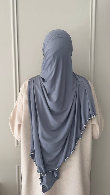 Hijab Jersey Premium Froncés