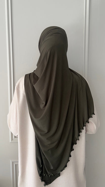 Hijab Jersey Premium Froncés