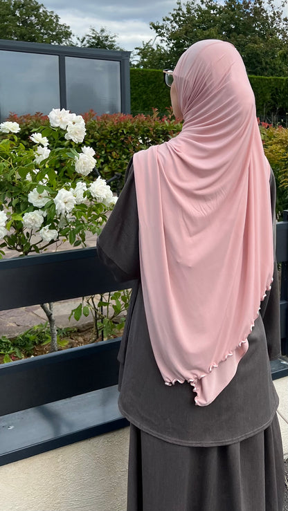 Hijab Jersey Premium Froncés